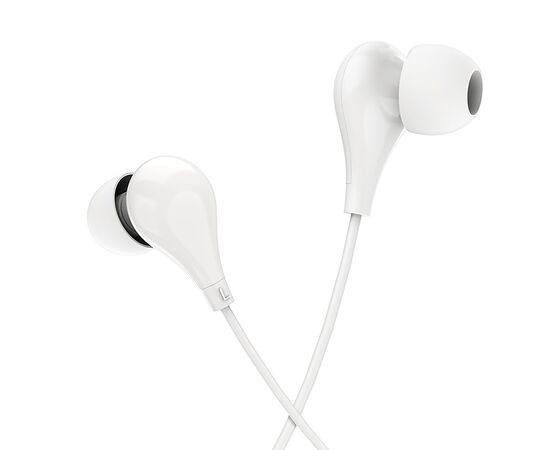  Проводные наушники с микрофоном внутриканальные Borofone BM24 Milo, 3.5 Jack (white) 