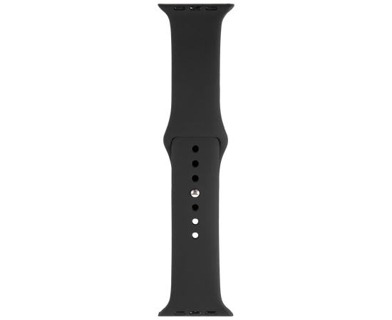  Ремешок силиконовый для Apple Watch – 38/40 mm (S3/S4/S5/SE/S6), черный 