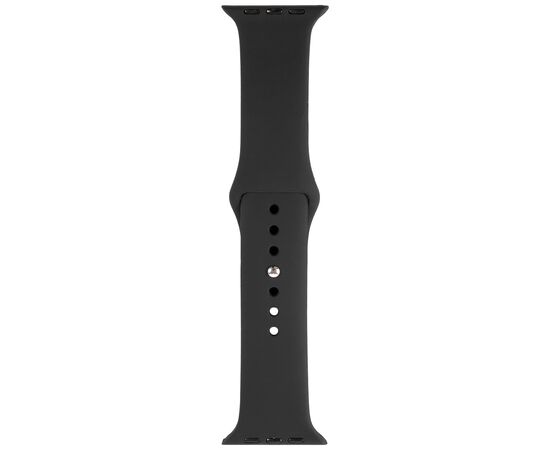  Ремешок силиконовый для Apple Watch – 38/40 mm (S3/S4/S5/SE/S6), черный 