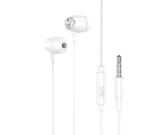  Проводные наушники с микрофоном внутриканальные Hoco M88 Graceful (white) (202597) 