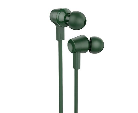  Проводные наушники с микрофоном внутриканальные Hoco M86 Jack 3,5 (green) (202601) 