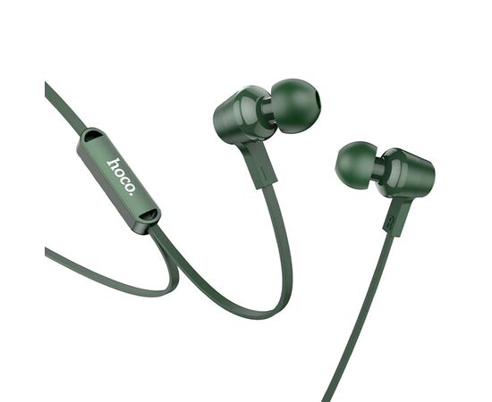 Проводные наушники с микрофоном внутриканальные Hoco M86 Jack 3,5 (green) (202601) 