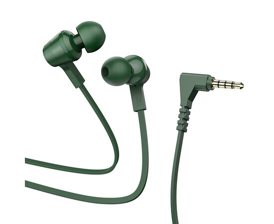  Проводные наушники с микрофоном внутриканальные Hoco M86 Jack 3,5 (green) (202601) 
