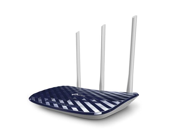  TP-LINK Archer C20, AC750 Dual-Band Wi-Fi Роутер, 433 at 5 GHz +300 Mbps at 2.4 GHz, 802.11ac/a/b/g/n, 1 port WAN 10/100 Mbps + 4 ports LAN 10/100 Mbps, 3 fixed antennas 