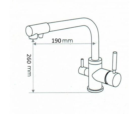  Смеситель Emar ЕС-3003, хром 