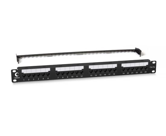  Патч-панель Cabeus PL2-24-Cat.5e-Dual 