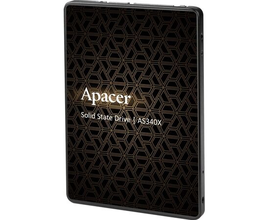  SSD 2.5" 240GB SATA3 Apacer AS340X (AP240GAS340XC-1) (550/520, IOPS 38/75K, MTBF 1.5M, 3D  TLC, 140TBW, 0,53DWPD, RTL) 