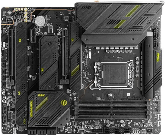  MB s1700 MSI Mag Z790 Tomahawk Max Wifi, 4*DDR5, 2*PCIEx16, 1*PCIEx1, 4*M.2, 3*TypeC, 4*USB3.2Gen2, 6*USB3.2Gen1, 4*USB2.0, 8*SATA3.0, 2.5G, DP, HDMI 