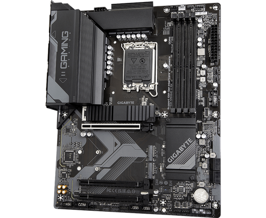  MB s1700 Gigabyte B760 Gaming X AX, Intel B760, 4xDDR5-4800 МГц, 3xPCI-Ex16, 3xM.2, Standard-ATX 
