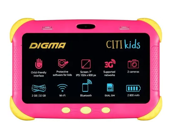  Планшет Digma Citi Kids CS7216MG розовый RAM2Gb/ROM32 