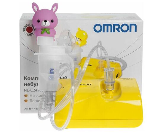  Ингалятор Omron NE-C24 Kids (NE-C801S-KDRU) компрессорный стационарный желтый 