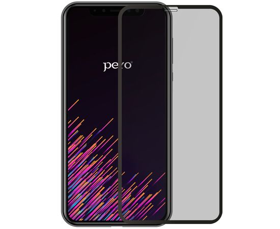  Защитное стекло PERO Full Glue Privacy для iPhone 13 Pro Max, черное 