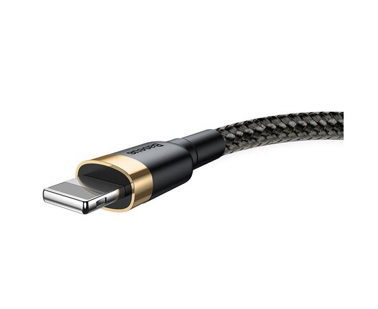  Кабель USB BASEUS Cafule USB - Lightning, 2А, 10W, 3 м, черный+золотой 
