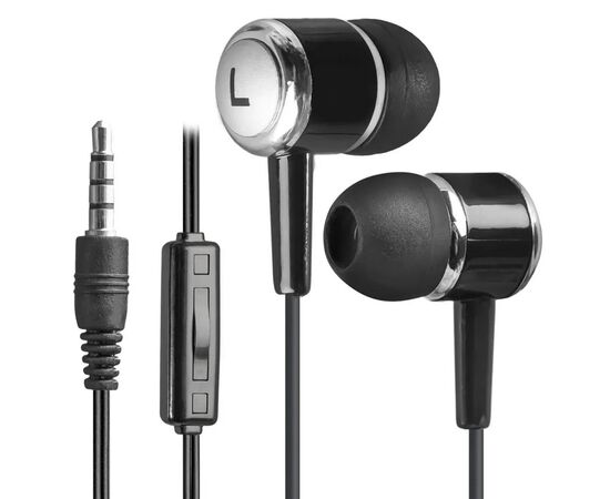  Проводные наушники с микрофоном внутриканальные Defender Pulse-427 Jack 3,5 (black) (212581) 