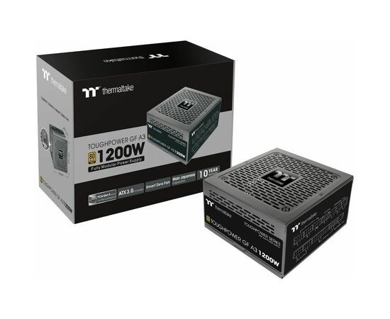  Блок питания Thermaltake Toughpower GF A3 (PS-TPD-1200FNFAGE-H) ATX 1200W Gen.5 80+ gold 24pin APFC 140mm fan 12xSATA Cab Manag RTL 