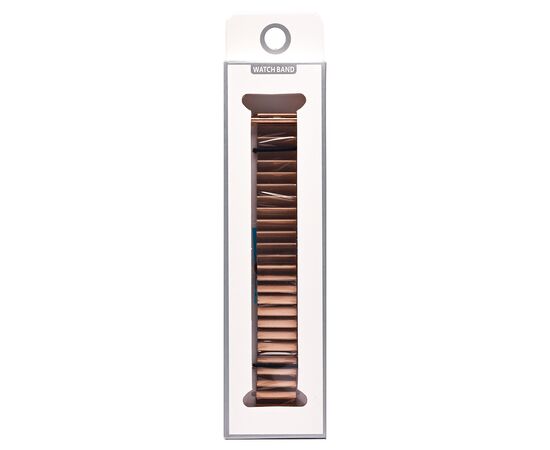  Ремешок - ApW34 металл блочный на застежке Apple Watch 42/44/45/49мм (rose gold) (230496) 