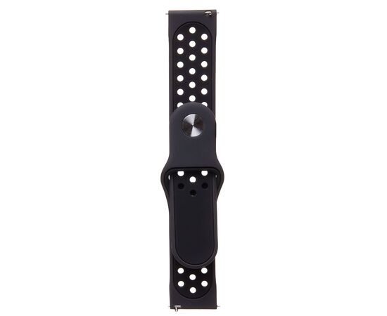  Ремешок - WB41 22 мм универсальный Sport N на кнопке (black/black) (230567) 