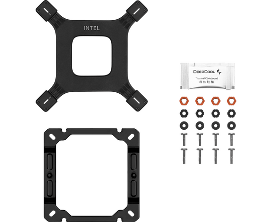  Кулер DEEPCOOL AG500 Digital BK LGA1700/1200/115X/AM5/AM4 (12шт/кор, TDP 240W, PWM, Fan 120mm, 5 тепл. трубок) RET 