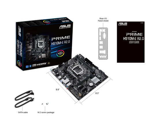  MB s1200 ASUS PRIME H510M-E R2.0 mATX 2xDDR4 PCIEx16 2xPCIEx1 M.2 DP HDMI VGA GLAN (90MB1FQ0-M0EAY0) 