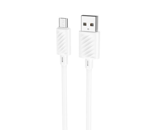  Кабель USB - micro USB Hoco X88 100см 2,4A (white) (215587) 