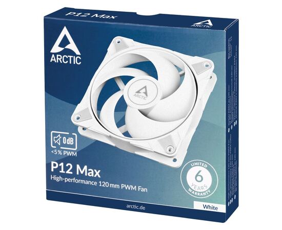  Вентилятор Arctic Cooling P12 Max (ACFAN00293A) (White) , 200 - 3300 rpm - retail 