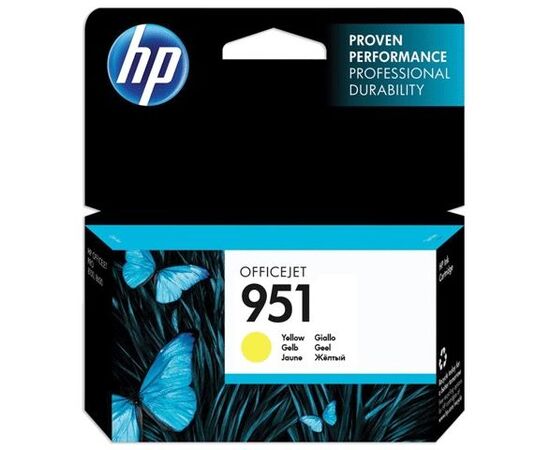  Картридж струйный HP 951 CN052AE желтый (700стр.) для HP HP OJ Pro 8610/8620 