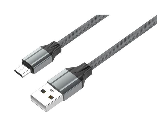  LDNIO LS442/ USB кабель Micro/ 2m/ 2.4A/ медь: 112 жил/ Gray 