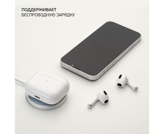  Беспроводные наушники с микрофоном Air Nova, TWS, BT 5.1, 300 мАч, QI, белый, Deppa, 44192 