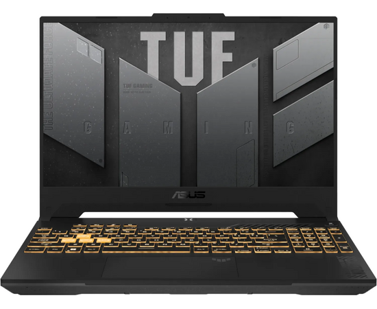  Ноутбук ASUS Tuf Gaming F15 FX507VU-LP201 (90NR0CJ7-M00L80) i7-13620H 16Gb SSD 512Gb nVidia RTX 4050 6Gb 15,6 FHD IPS Cam 90Вт*ч No OS Серый 