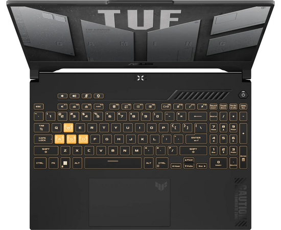  Ноутбук ASUS Tuf Gaming F15 FX507VU-LP201 (90NR0CJ7-M00L80) i7-13620H 16Gb SSD 512Gb nVidia RTX 4050 6Gb 15,6 FHD IPS Cam 90Вт*ч No OS Серый 