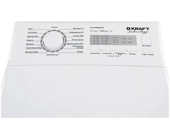  Стиральная машина вертикальная KRAFT TCH-UME7303W 