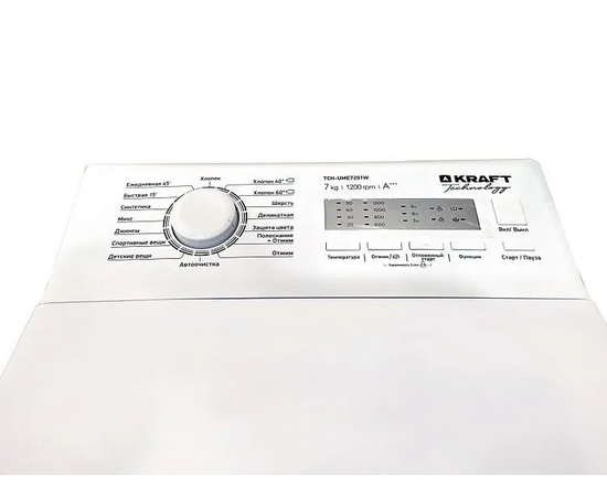  Стиральная машина вертикальная KRAFT TCH-UME7303W 