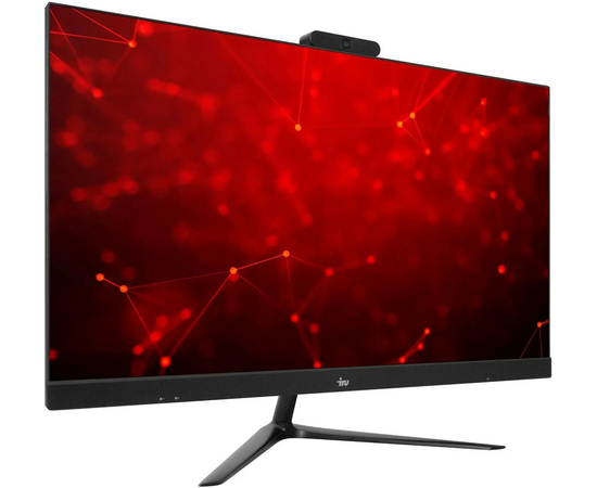  Моноблок IRU Агат 313 (2004773) 23.8" Full HD i3 10100 (3.6) 8Gb SSD256Gb UHDG 630 Free DOS GbitEth 120W клав. мышь черный (RUS) 