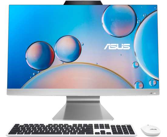  Моноблок Asus F3702WFA-WPE0040 (90PT03M1-M00D30) 27" Full HD Ryzen 5 7520U (2.8) 8Gb SSD512Gb RGr CR noOS GbitEth WiFi 90W клав. мышь белый 