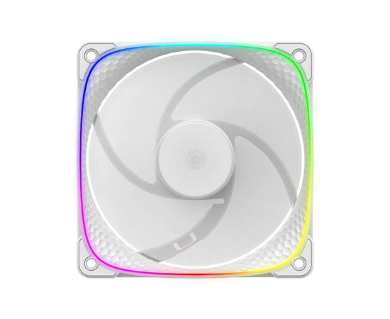  Вентилятор Geometric Future Squama 2503RW (1F2503R112011) Single Pack / 120mm, 2000 RPM, 69.11 CFM, 30.92 dBA, 5V ARGB, White, Reverse 