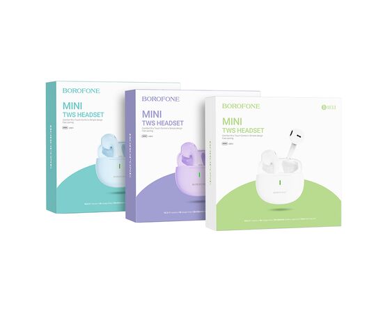  Bluetooth-наушники беспроводные вкладыши Borofone BW33 TWS (Sierra Blue) 
