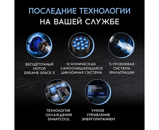  Вертикальный беспроводной  пылесос XIAOMU Dreame V12 Pro 