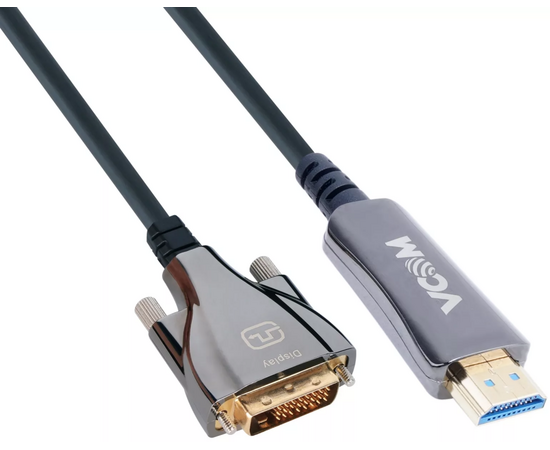  Активный оптический кабель VCOM HDMI (M)-->DVI(24+1)M 15м  