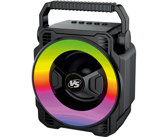  BT колонка  с  динамической подсветкой VS  103-01 LED, FM, MP3 USB/TF, TWS, 5 Вт, черная 