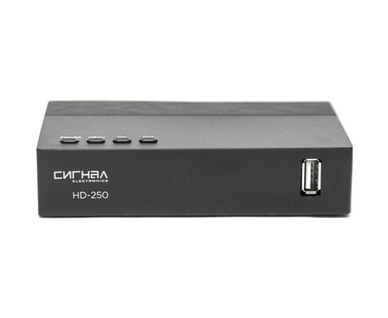  Ресивер DVB-T2 Сигнал Эфир HD-250 черный 