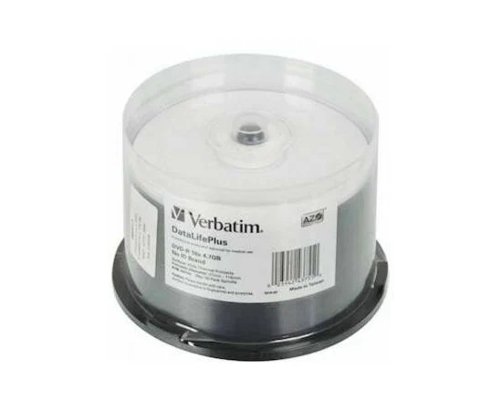  Диск DVD-R Verbatim (43731) 4.7Gb 16x Cake Box (50шт) 