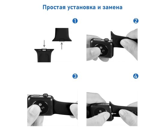  Ремешок силиконовый Great Case Sport для Apple Watch 38/40/41 мм, 225мм, на кнопке, светло-бирюзовый (17) 