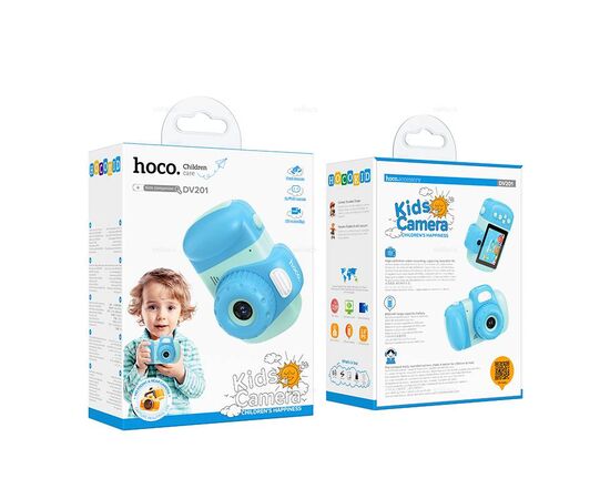  Детская камера HOCO DV201 с двумя объективами (blue) 