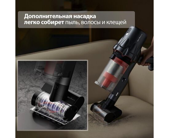  Ручной беспроводной пылесос Deerma DEM-T30W Combo, 240 Вт, время работы от аккумулятора 45 мин 