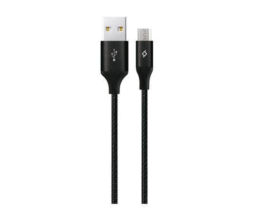  Дата-кабель TEC microUSB 3.0m alum XXL черный 