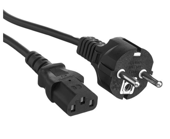  Кабель питания ExeGate Power PC-3P (Евровилка Schuko->C13, VDE-250V-3*0.75mm2, медь, черный, 10A, 3м) 