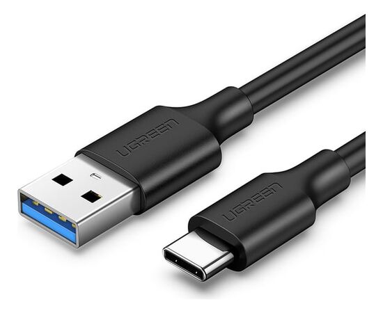  Кабель UGREEN US184 (20883) USB 3.0 A Male to Type C Male Cable Nickel Plating 1.5m Black 