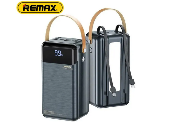  Внешний аккумулятор REMAX RPP-565 Lesu II Series 60000mAh PD20W+QC22.5W  с фонариком (Gray) 