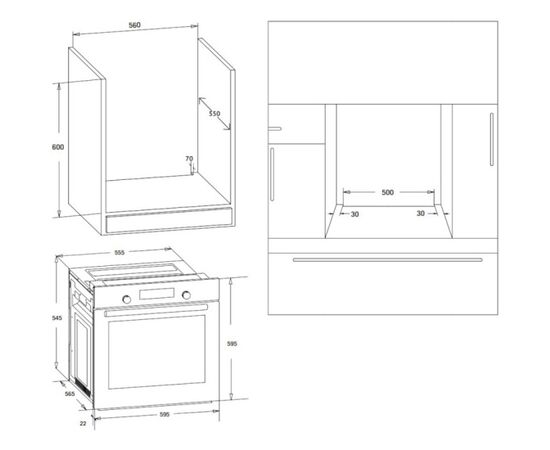  Духовой шкаф Korting OKB 370 CMW 