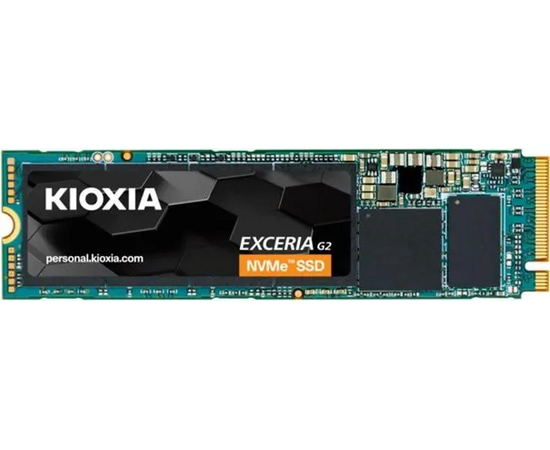 SSD KIOXIA Exceria G2 LRC20Z500GG8 M.2 2280 500GB PCIe Gen3x4 with NVMe, 2100/1700, IOPS 400/400K, MTBF 1.5M, 3D TLC NAND, 200TBW, 